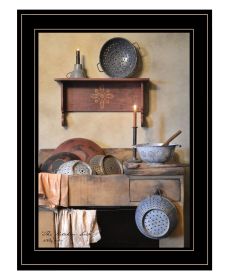 "The Kitchen Sink" by Billy Jacobs, Ready to Hang Framed Print, Black Frame