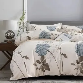 3pieces Comforter Set Queen Comforterx1 Pillowcasex2 Extremely Diverse Styles (Option: Elegant Floral)