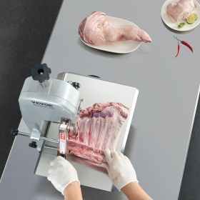 650W Commercial Electric Meat Bandsaw Stainless Steel Bone Sawing Machine (Option: silver)